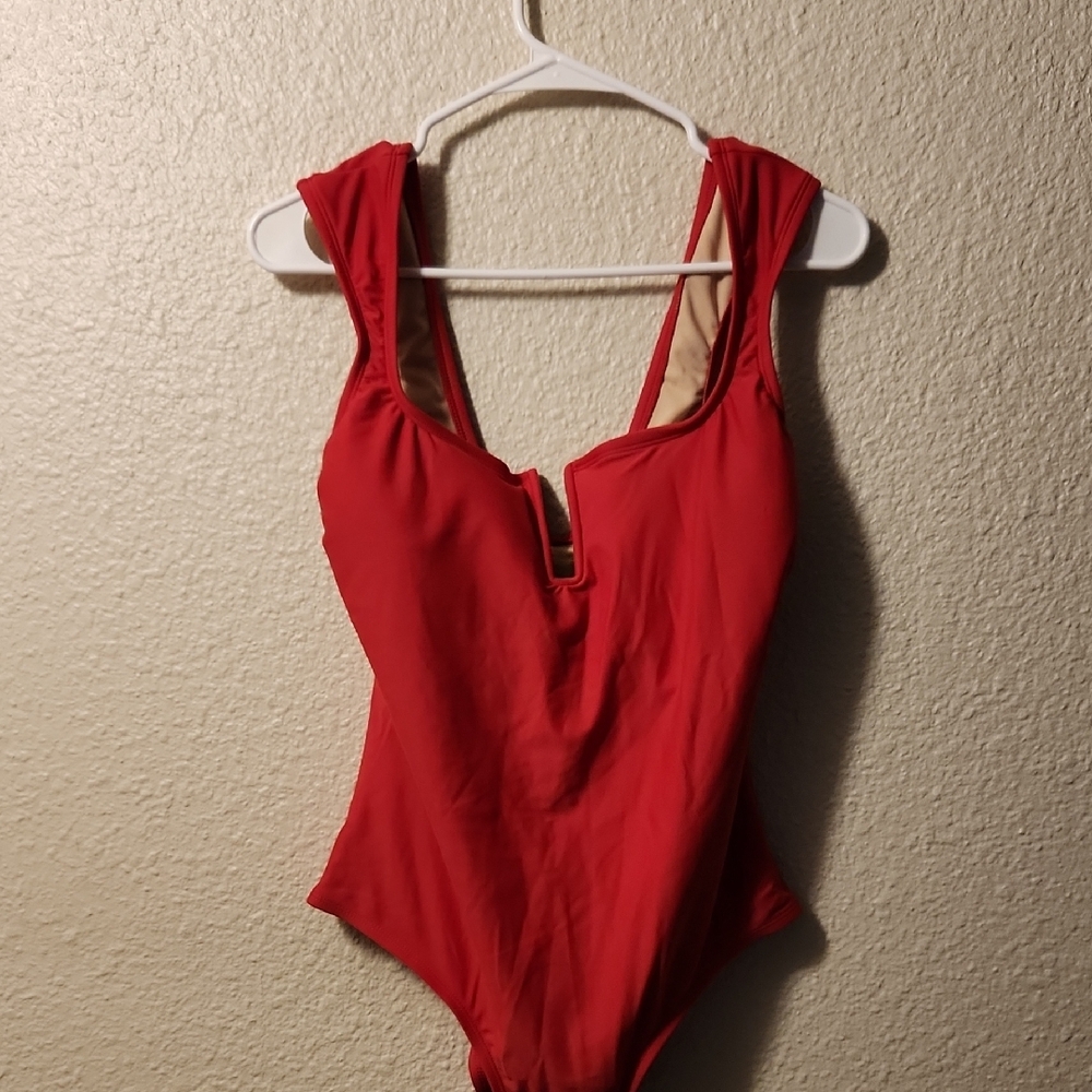 Kona Sol Red One Piece Swimsuit